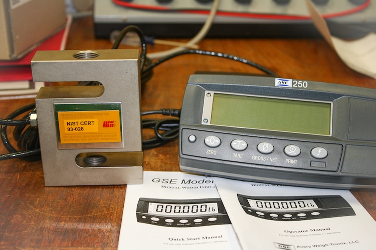 11627 - POWER TEST-2 force torque sensor calibration equipment strain gauge